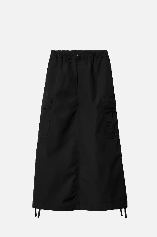 Cargo Skirt Long Black