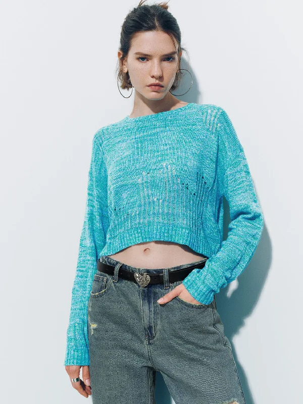 Crew Neck Loose Knitted T-Shirt