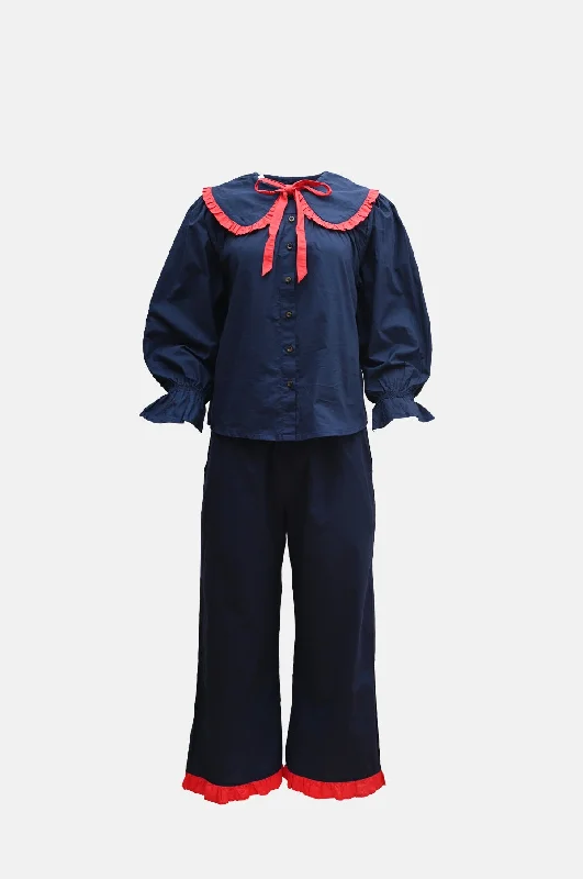 Maria PJ Set Navy/Red