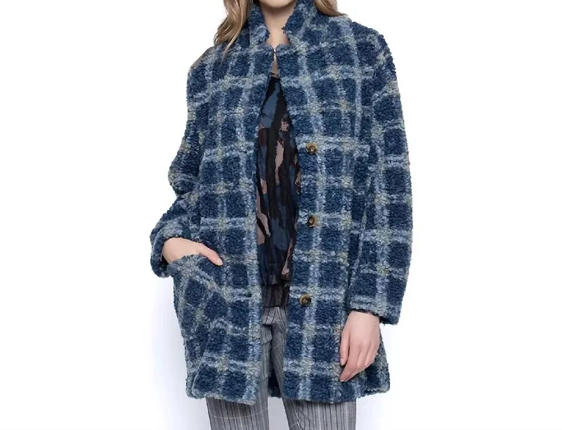 Plaid Jacket In Blue Multi