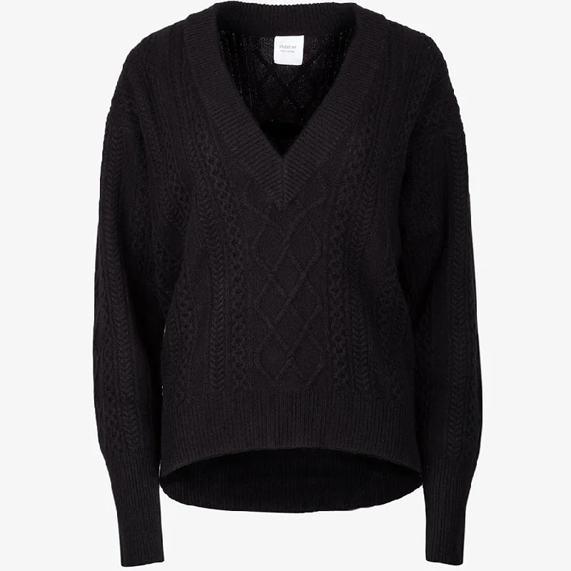 CASHMERE SWEATER "ZULA" IN BLACK