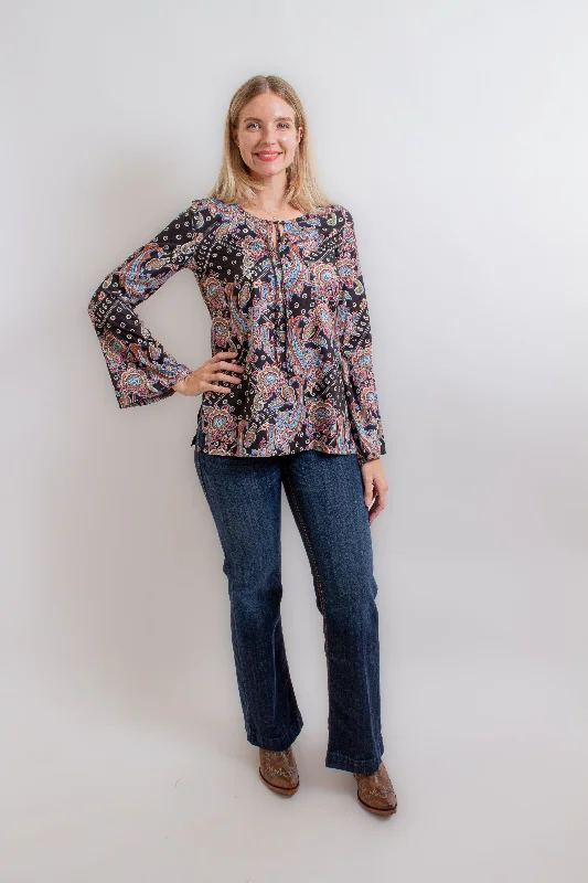 Paisley Print Blouse