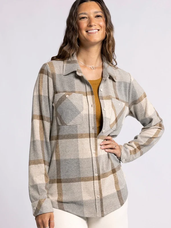 Lewis Shirt - Grey/Brown Plaid