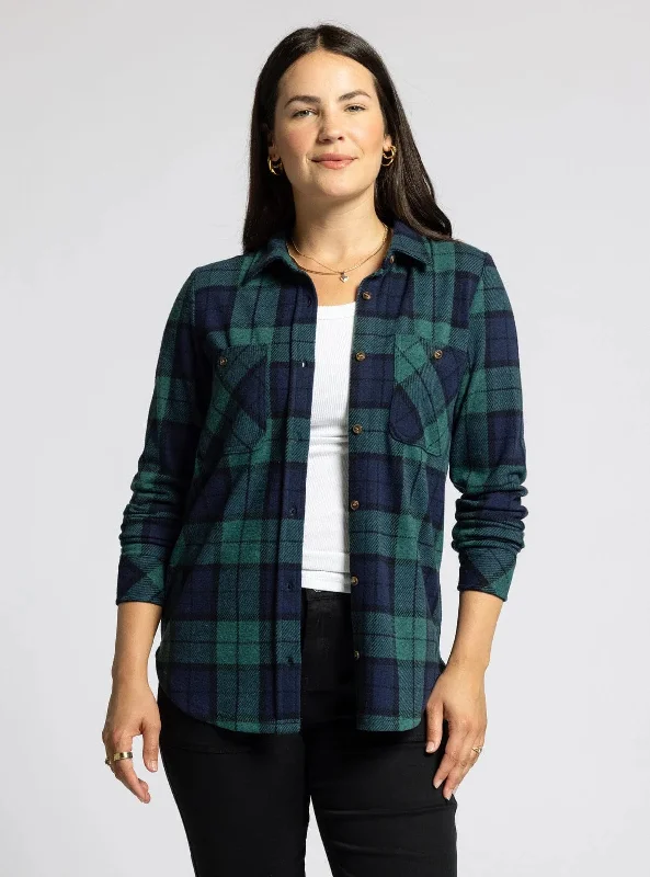 Lewis Shirt - Pine/Navy Plaid