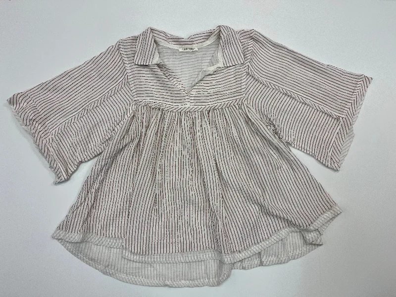 Linen Cotton Stripe Blouse