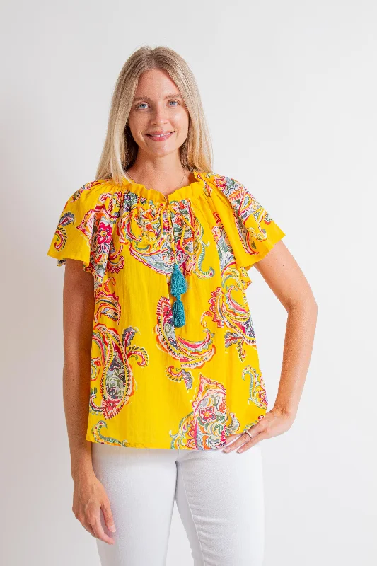 "Santara" Yellow Blouse