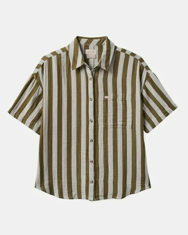 Mykonos Stripe Boyfriend S/S Woven Shirt