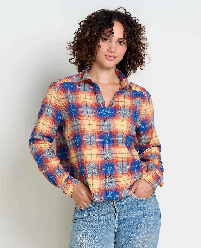 Re-form Flannel Boxy Shirt - Straw Multi Ombre