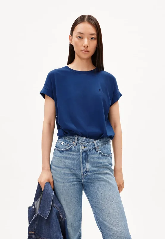 Idaara Organic Cotton T Shirt - Faded Indigo