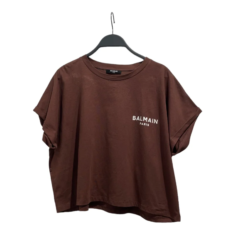 BALMAIN/T-Shirt/XL/Cotton/BRW/