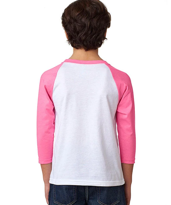 3352 - Next Level Youth CVC 3/4-Sleeve Raglan T-Shirt