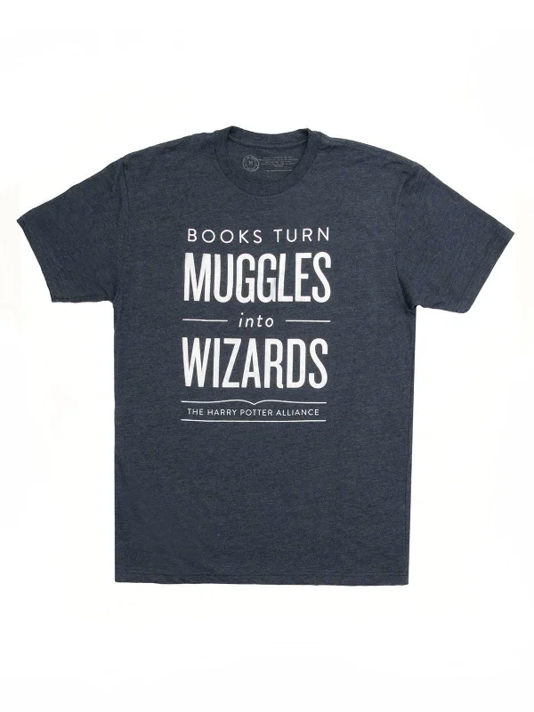 Books Turn Muggles into Wizards Unisex T-Shirt