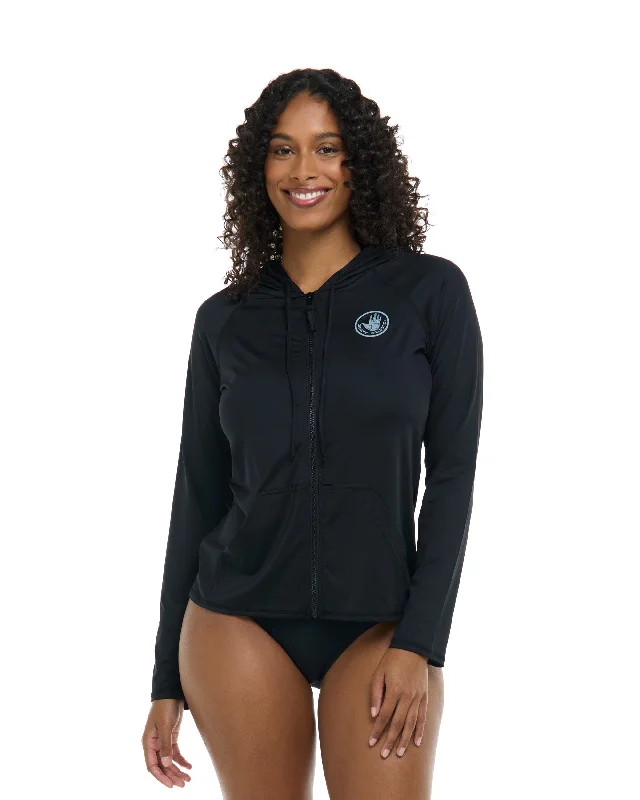 Smoothies Barbara Hoodie Rashguard - Black