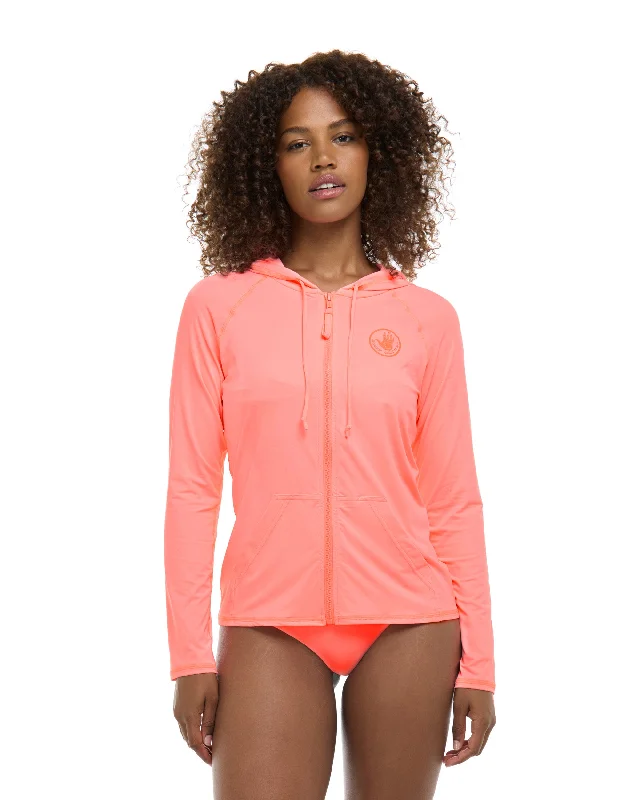 Smoothies Barbara Hoodie Rashguard - Coral