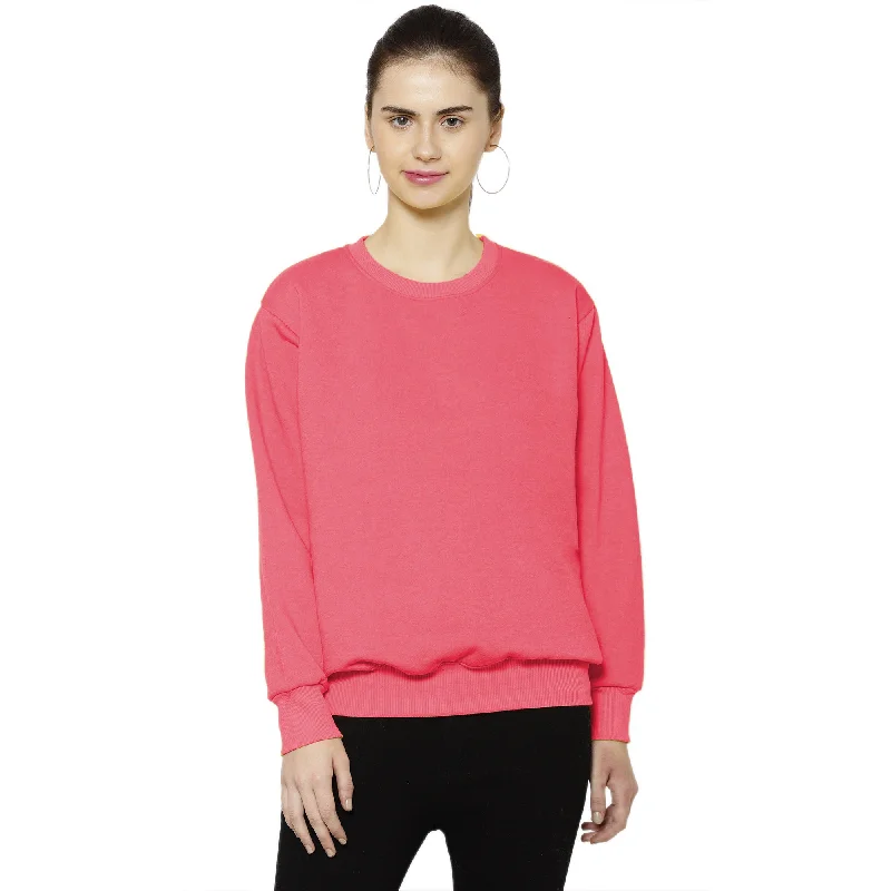 Vimal Jonney Fleece Round Neck Sweatshirt for Women