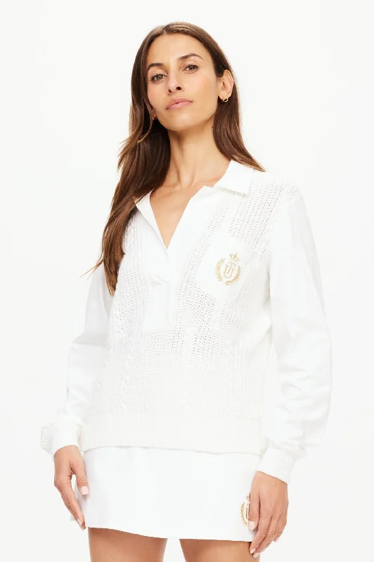 Baccarat Violette Sweater | White