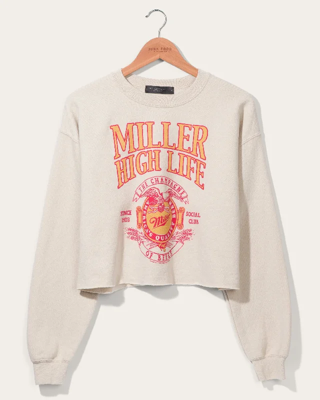 Women's Miller High Life Sportsman's Club Fleece Crop