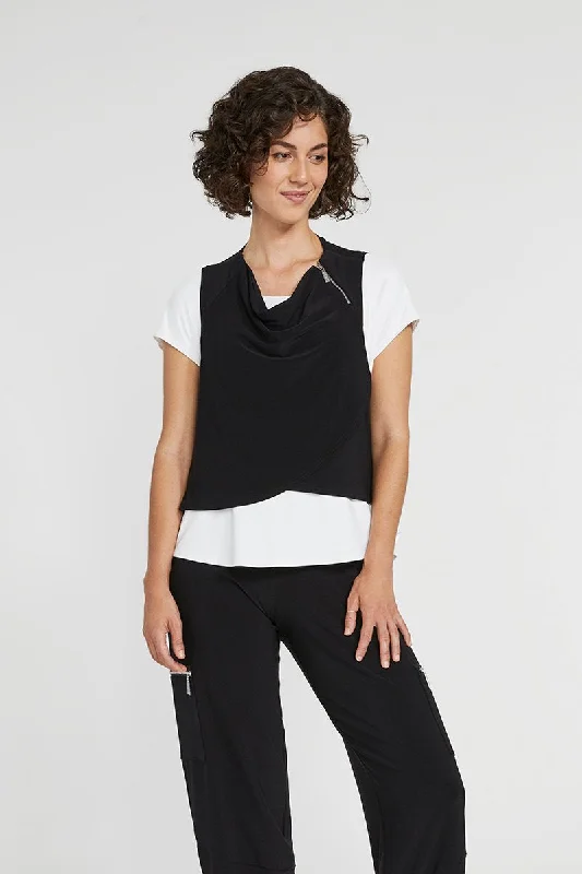 Zest Crop Smock | Black