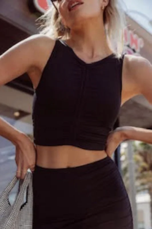 Blockbuster Crop In Black