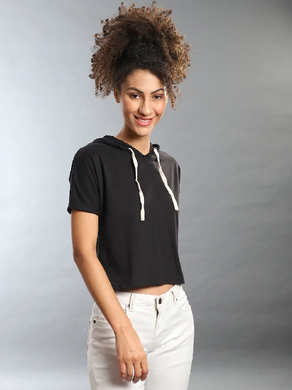 Campus Sutra Women Solid Crop Stylish Tops