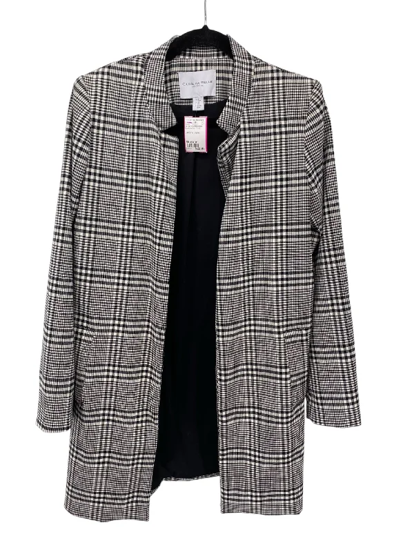 It's SO You Boutique Misses Size Medium Black White Print Blazer