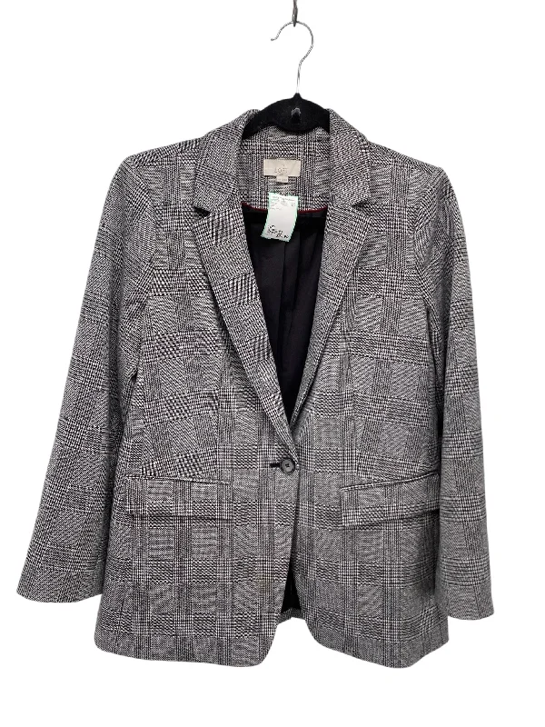 Loft Misses Size 10P Grey Print Blazer