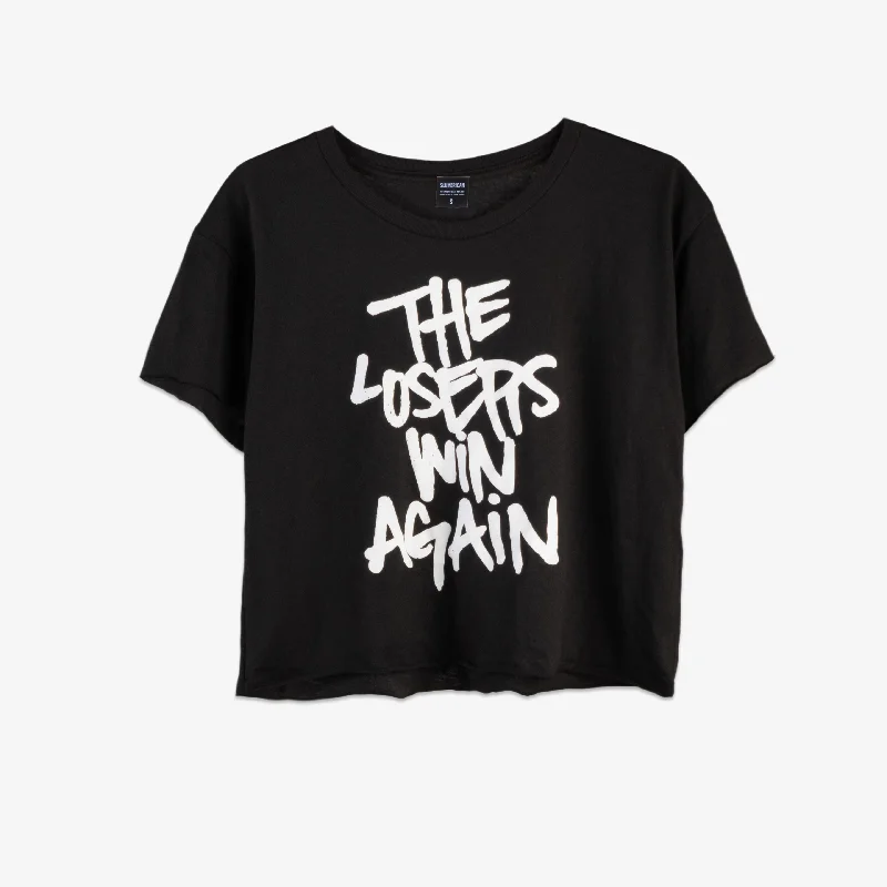 LOSERS WIN CROP TEE