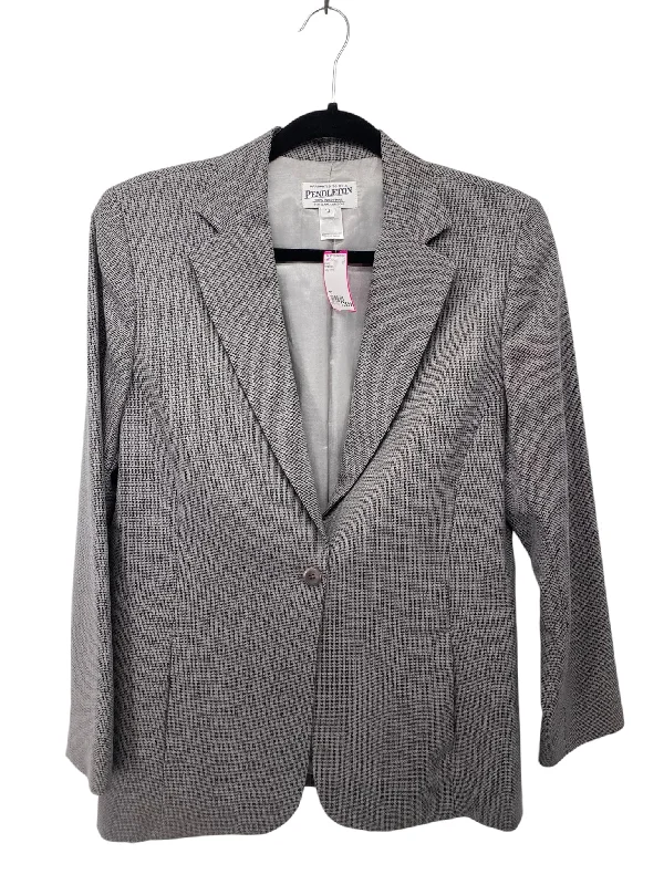 Pendleton Misses Size 10 Grey Print Blazer