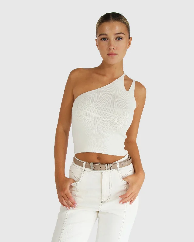 Symphony Double Strap Knit Crop