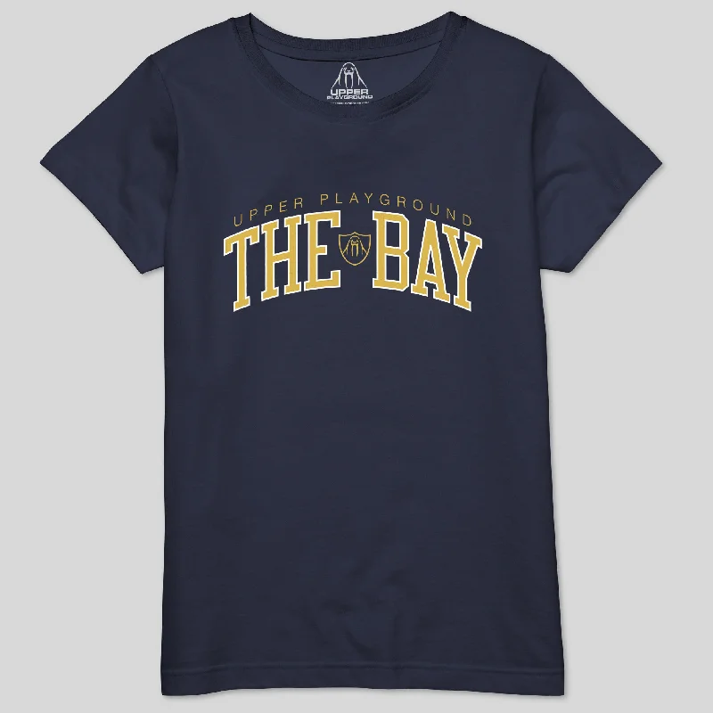 THE-BAY IN BERKELEY GOLD WOMEN'S CREW TEE