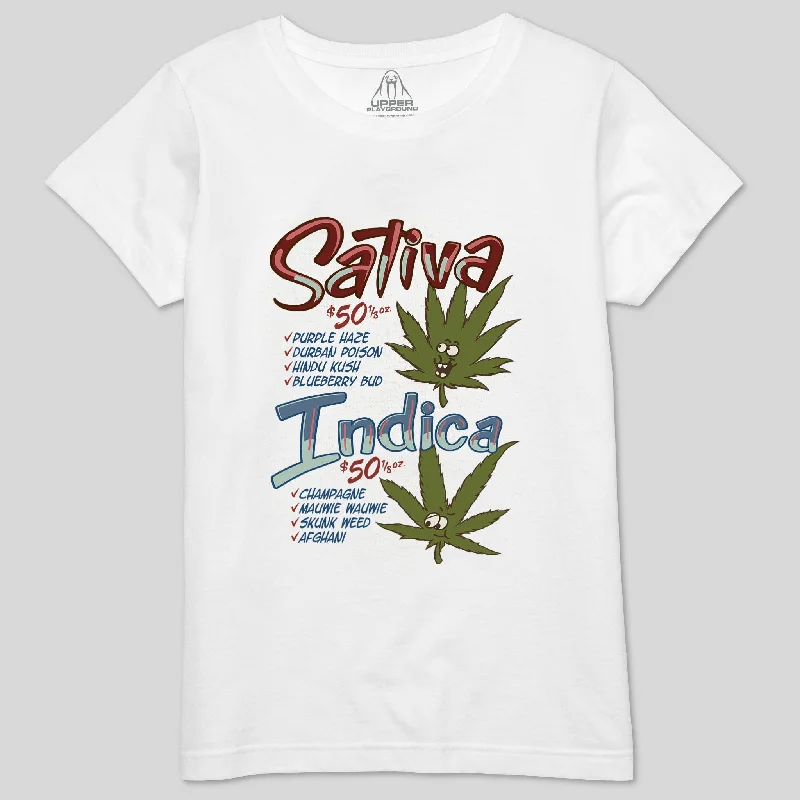 WEED MENU WOMEN'S CREW TEE