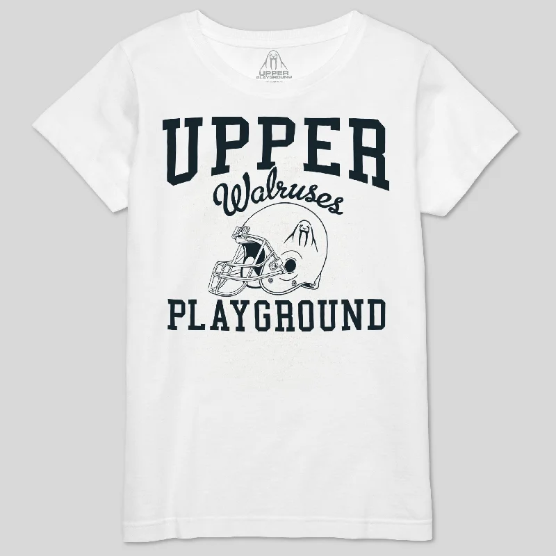 WALRUSES FOOTBALL - NAVY WOMEN'S CREW TEE