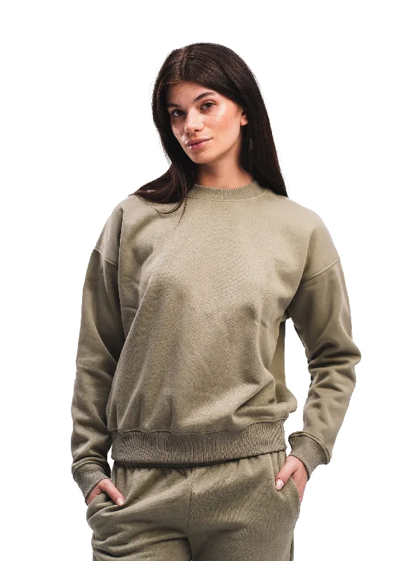 OLIVE GREEN CREWNECK