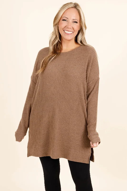 Keeping It Cute Tunic, Mocha