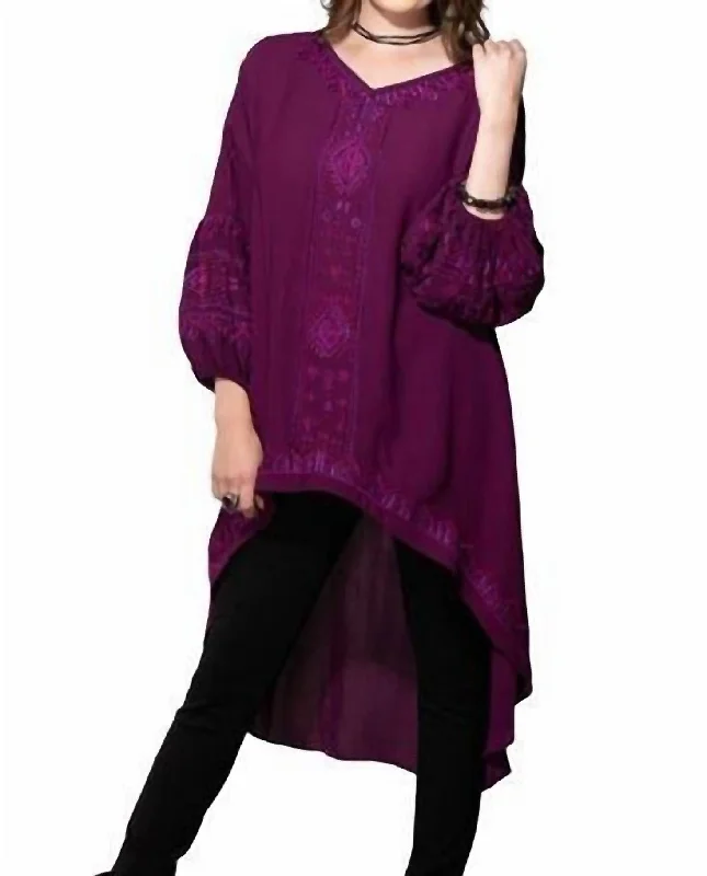 Adele Tunic In Plum