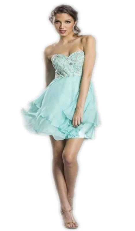 Aspeed Design - Embellished Sweetheart Homecoming Dress